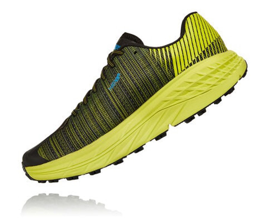 Hoka One One トレイルシューズ レディース 黒/緑 - EVO スピードゴート - UB8423610